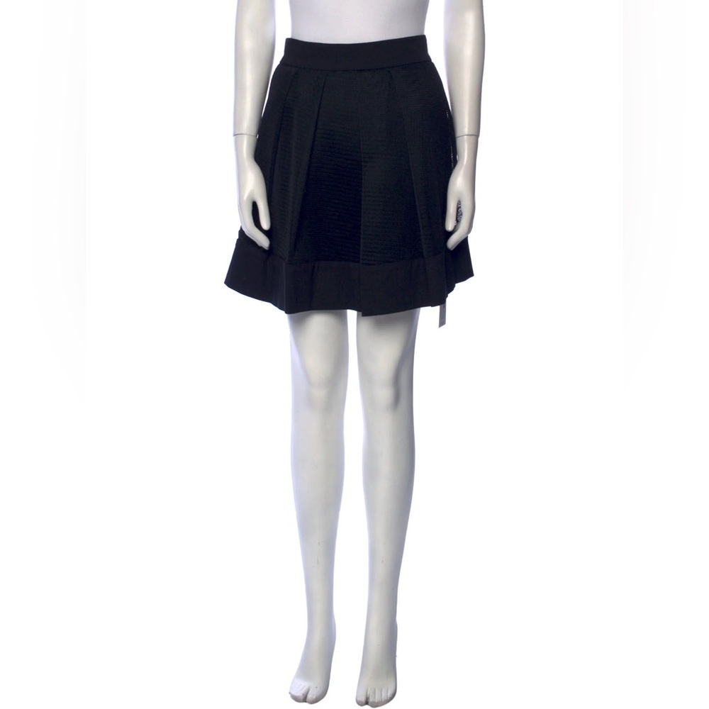 Alexis Pleated Accents Mini Skirt Size Small
